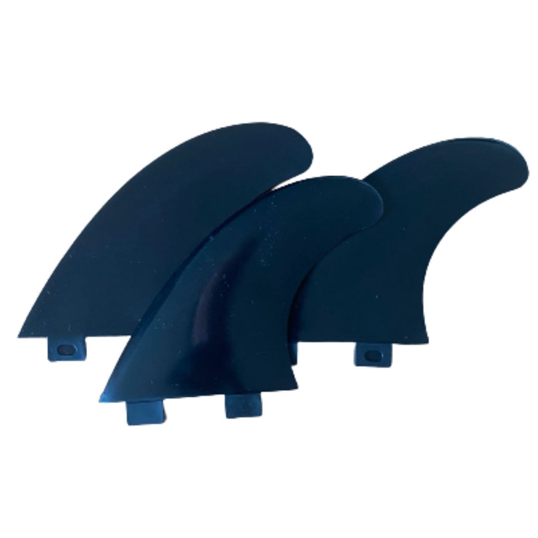 FCS 1 Surfboard Finnen Thruster Set in schwarz von der Seite